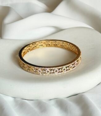 Filigree diamond Bangle