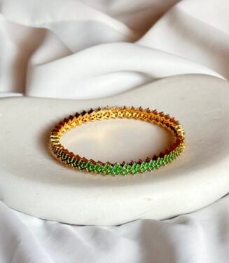 Floral Gemstone Bangle