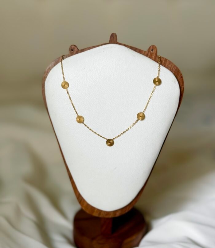 multi stone falls necklace